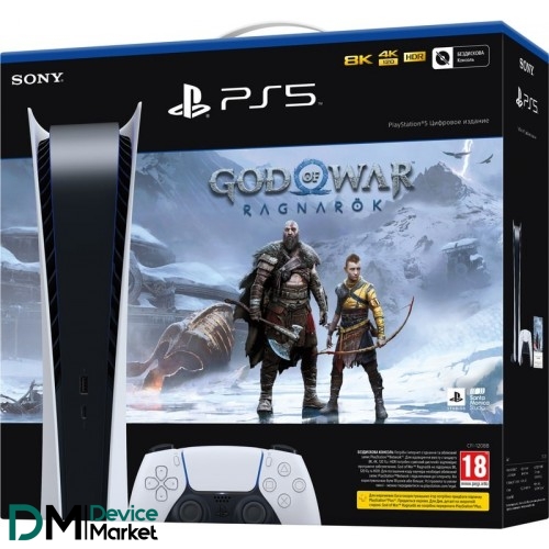 Стационарная игровая приставка Sony PlayStation 5 Digital Edition 825GB God of War Ragnarok (CFI-1208A) UA