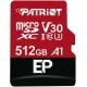 Карта пам'яті Patriot microSDXC 512GB UHS-I/U3 Class 10 + SD-адаптер (PEF512GEP31MCX) - Фото 1
