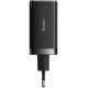 Сетевое зарядное устройство Baseus GaN5 Pro Fast Charger 2C+U 65W EU + cable Type-C to Type-C Black (CCGP120201) - Фото 4