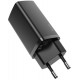 Сетевое зарядное устройство Baseus GaN2 Lite Quick ChargerC+U 65W EU Black (CCGAN2L-B01) - Фото 1