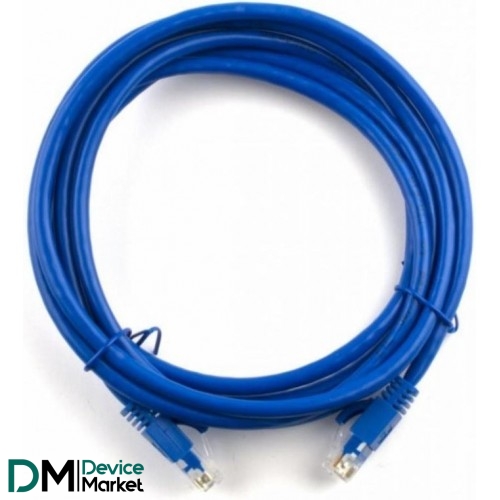 Патч-корд Ritar PCR-CCA/7Be/05051 UTP, CCA, RJ45, Cat.5e, 7м, Синій