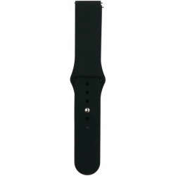 Ремінець Silicone для Samsung Watch Active/Galaxy S4 42mm/Gear S2/Xiaomi Amazfit (20mm) Black