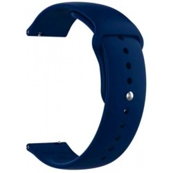 Ремінець Silicone для Samsung Watch Active/Galaxy S4 42mm/Gear S2/Xiaomi Amazfit (20mm) Blue Dark