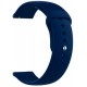 Ремешок Silicone для Samsung Watch Active/Galaxy S4 42mm/Gear S2/Xiaomi Amazfit (20mm) Blue Dark - Фото 1