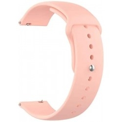 Ремешок Silicone для Samsung Watch Active/Galaxy S4 42mm/Gear S2/Xiaomi Amazfit (20mm) Light Pink