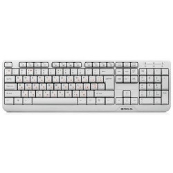Клавіатура Real-EL Standart 500 USB White (EL123100011)