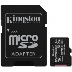 Карта памяти Kingston microSDXC 512GB Canvas Select Plus UHS-I/U1 + SD-адаптер (SDCS2/512GB)