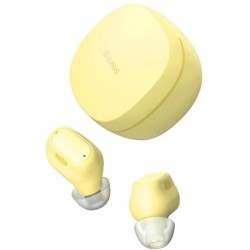 Bluetooth-гарнитура Baseus Encok WM01 TWS Yellow (NGWM01-0Y)