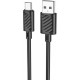 Кабель Hoco X88 Gratified USB to Type-C 2.4A 1m Black - Фото 1
