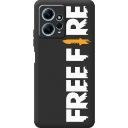 Чехол Boxface для Xiaomi Redmi Note 12 4G Free Fire White Logo