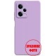 Чехол Liquid Silicone для Xiaomi Redmi 12C/11A/Poco C55 Glass Purple - Фото 1