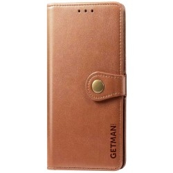 Чохол-книжка Getman Gallant для Xiaomi Redmi 12C/11A/Poco C55 Коричневий