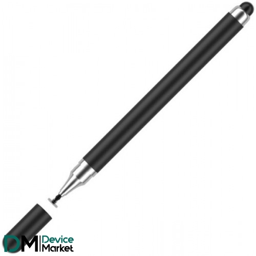 Стилус ручка Universal 2 in 1 Stylus Pen для iOS/Android/iPad Black