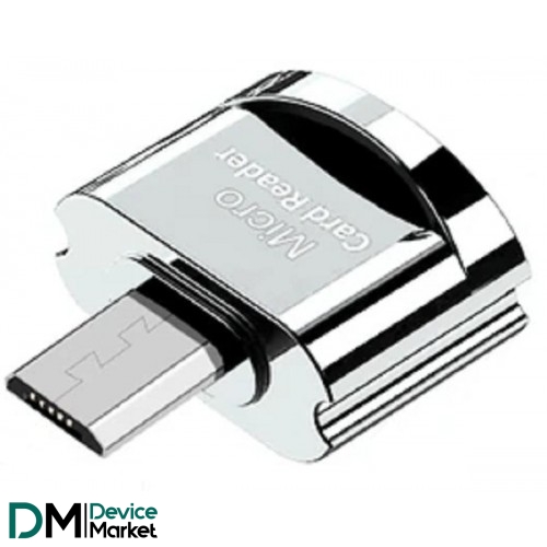 Кардридер Elough TF Card Reader MicroSD to Type-C Silver