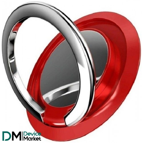 Кільце-тримач Magnetic Phone Finger Ring Holder для смартфону Red