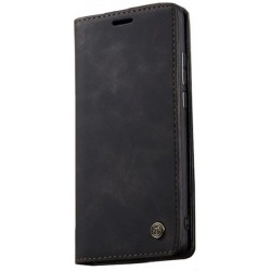 Чехол-книжка Leather Matte для Xiaomi Redmi Note 12 5G/Poco X5 5G Black