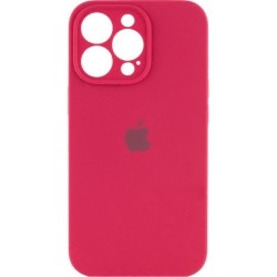 Silicone Case Full Camera для iPhone 14 Pro Max Rose Red