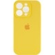 Silicone Case Full Camera для iPhone 14 Pro Max Yellow - Фото 1
