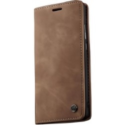 Чехол-книжка Leather Matte для Xiaomi Redmi Note 12 Pro 5G/Poco X5 Pro 5G Brown