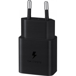 Сетевое зарядное устройство Samsung 15W Power Adapter Type-C Black (EP-T1510NBEGRU)