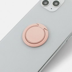 Кольцо-держатель Luxury Metal Socket Holder для смартфона Pink