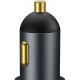 Автомобильное зарядное устройство Baseus Share Together Cigarette Lighter Expansion Port Gray (CCBT-C0G) - Фото 5