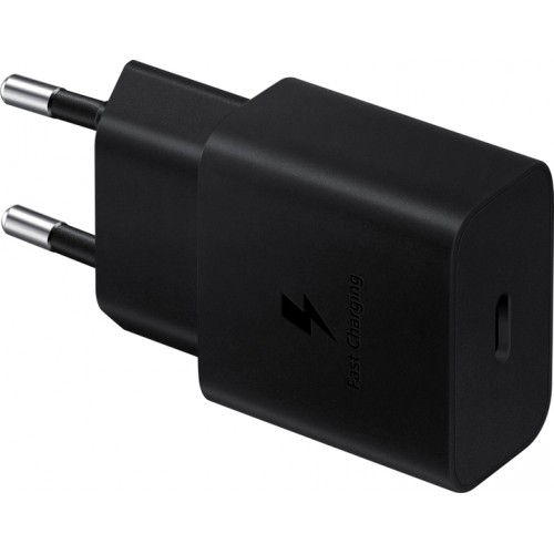 Сетевое зарядное устройство Samsung Power Adapter 15W Type-C + cable Type-C Black (EP-T1510XBEGRU)