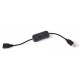 USB кабель Woopower Male to Female Switch 28 см Black
