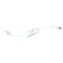 USB кабель Woopower Male to Female Switch 28 см White