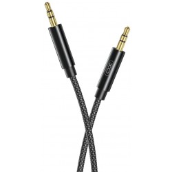 AUX кабель XO NB-R211C 3.5mm to 3.5mm 1m Black