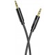 AUX кабель XO NB-R211C 3.5mm to 3.5mm 1m Black - Фото 1
