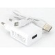 Мережевий зарядний пристрій XO L99 Single USB 2.4A + cable Micro White - Фото 3
