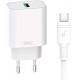Cетевое зарядное устройство XO L103 Single USB QC3.0 18W 3A + cable Micro White - Фото 1