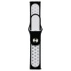 Ремешок Nike Sport для Samsung Watch Gear S3/Watch 46 mm/Xiaomi Amazfit (22mm) Black/White - Фото 2