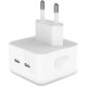 Мережевий зарядний пристрій Apple 35W Dual USB-C Port Compact Power Adapter AAA+ White (MNWM3) - Фото 2