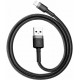 Кабель Baseus Cafule USB to Lightning 2.4A 1m Gray/Black (CALKLF-BG1) - Фото 3