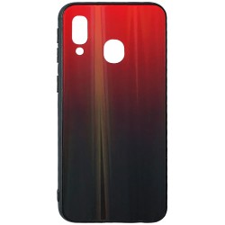 Чехол Hologram with gradient для Samsung A40 2019 A405 Red/Black
