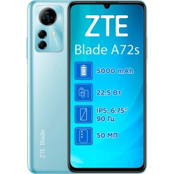Смартфон ZTE Blade A72S 4/128GB NFC Blue Global UA