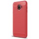 Чохол Carbon Fiber для Samsung J4 2018 J400 Red - Фото 1