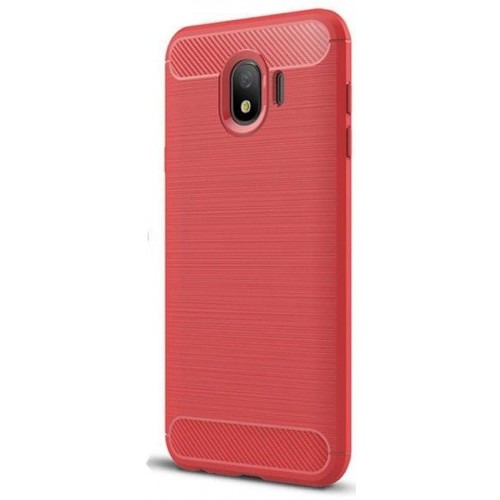Чохол Carbon Fiber для Samsung J4 2018 J400 Red