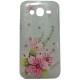 Чехол силиконовый с цветами для Samsung J5 2015 J500 Lilies Pink - Фото 1