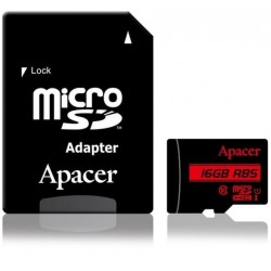 Карта пам'яті Apacer MicroSDHC 16GB UHS-I Class 10 + SD-адаптер (AP16GMCSH10U5-R)