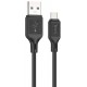 Кабель Hoco X90 Cool silicone USB to Type-C 1m Black - Фото 1