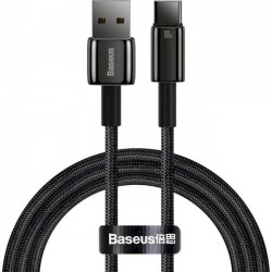 Кабель Baseus Tungsten Gold Fast Charging USB to Type-C 100W 2m Black (CAWJ000101)