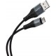 Кабель Hoco X38 Cool Charging USB to Type-C 0.25m Black - Фото 3