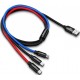 Кабель Baseus Three Primary Colors 3-in-1 USB to Lightning+Micro+Type-C Black (CAMLT-BSY01) - Фото 2