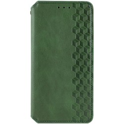 Чехол-книжка Getman Cubic для Xiaomi Redmi 12/Poco M6 Pro 5G Зеленый