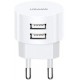 Мережевий зарядний пристрій Usams T20 Double USB 2.1A + cable Type-C White - Фото 1