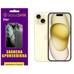 Поліуретанова плівка StatusSKIN Pro+ на екран iPhone 15 Глянцева