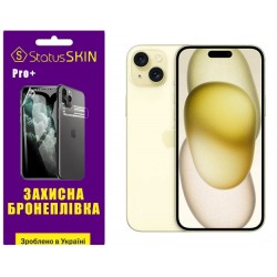 Поліуретанова плівка StatusSKIN Pro+ на екран iPhone 15 Plus Глянцева